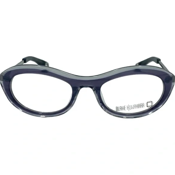 NIB Blake Kuwahara Kuma Optical Eyeglasses Orchid Purple w/Cleaning Cloth
